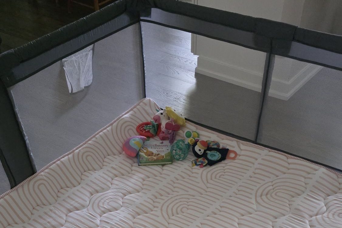 Safe Play: Review of a Baby Playard and Non-Slip Mat